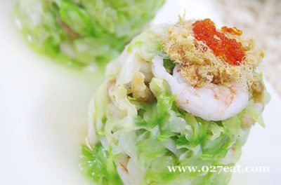 双虾包菜墩的做法 双虾包菜墩的做法