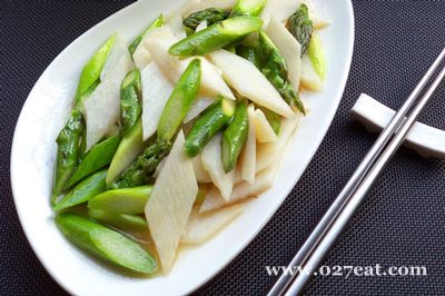 芦笋山药片的做法 芦笋山药片的做法