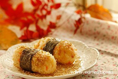 鲜虾饭团的做法图片,如何做,鲜虾饭团怎么做好吃详细步骤的做法