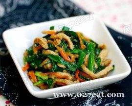 韭菜肉丝的做法 韭菜肉丝的做法