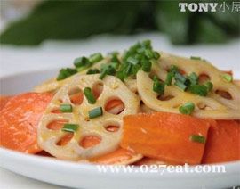 香干炒胡萝卜藕片的做法图片,如何做,香干炒胡萝卜藕片怎么做好吃详细步骤的做法