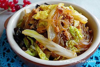 白菜炒粉丝的做法 白菜炒粉丝的做法