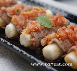 泡菜年糕牛肉卷的做法 泡菜年糕牛肉卷的做法