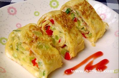 莴笋玉子烧的做法 莴笋玉子烧的做法